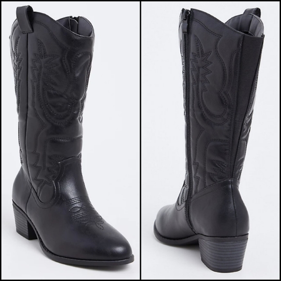 torrid Shoes - New! 9W [Torrid] Black Western Cowboy Boots